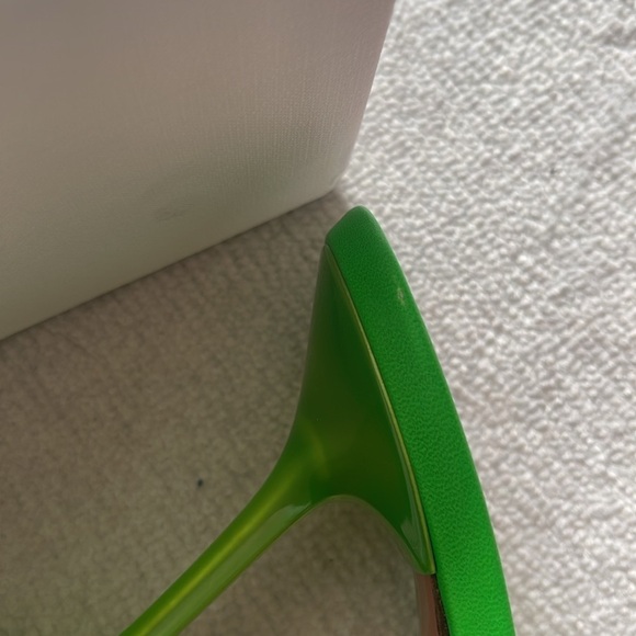 Amina Muaddi Lupita 95mm Transparent Mules Size 42.5 - Picture 11 of 12